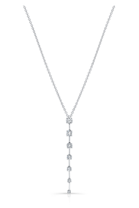 Bar Pendant in White Gold