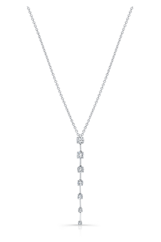 Bar Pendant in White Gold