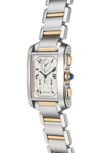 Tank Francaise Chronograph Yellow Gold and Stainless Steel Quartz