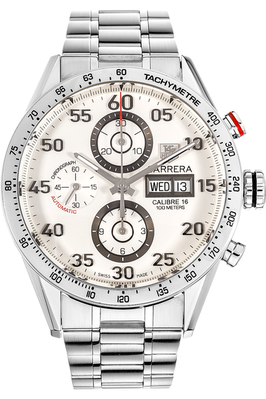 Carrera Calibre 16 Day-Date Chronograph Stainless Steel Automatic