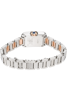Tank Anglaise Rose Gold and Stainless Steel Quartz