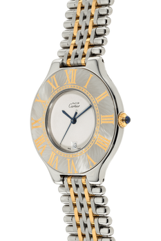 Must 21 Yellow Gold and Stainless Steel Quartz