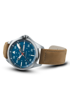 Khaki Aviation Pilot Day Date Auto -  Air-Glaciers Edition
