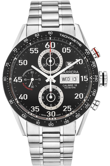 Carrera Calibre 16 Day-Date Chronograph Stainless Steel Automatic