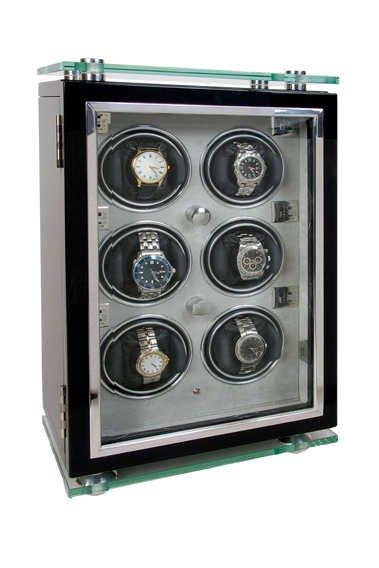 Optima 6 Ebony Watch Winder