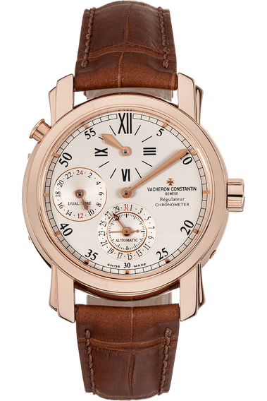 Malte Dual Time Regulator Rose Gold Automatic
