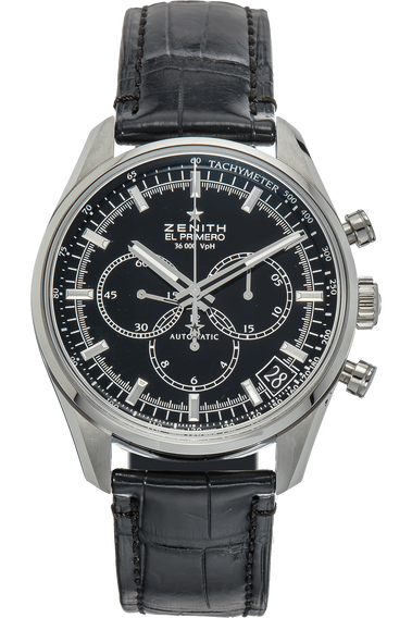 El Primero 36&#39;000 VpH Chronograph Stainless Steel Automatic