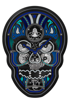 Vanitas Aqua Blue Clock