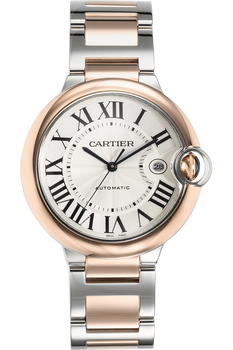 Ballon Bleu Rose Gold and Stainless Steel Automatic