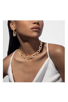 So Move XL Pendant Earrings in Yellow Gold