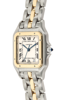Panth&egrave;re Yellow Gold and Stainless Steel Quartz