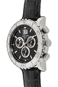 Pre Owned Tourneau Safari Sea Big Date Stainless Steel Quartz