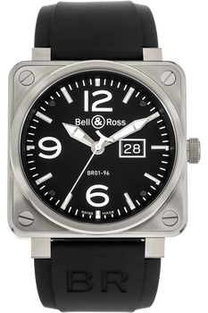 BR 01-96 Grande Date Stainless Steel Automatic
