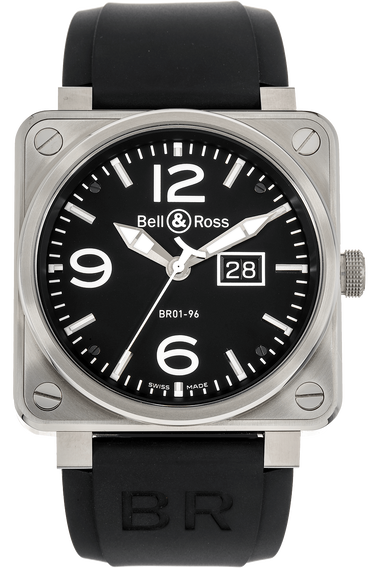 BR 01-96 Grande Date Stainless Steel Automatic