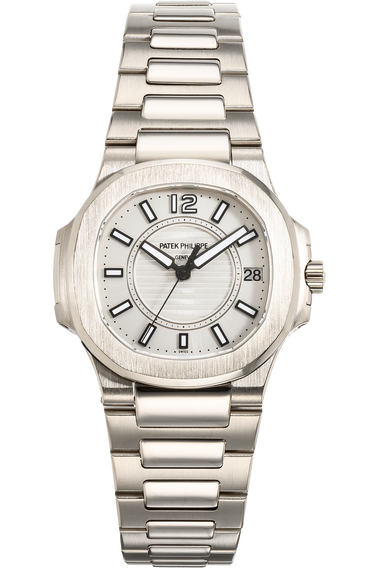 Nautilus Reference 7011 White Gold Quartz