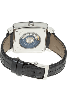 Quadrato Dual Time Stainless Steel Automatic