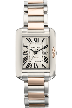 Tank Anglaise Rose Gold and Stainless Steel Automatic