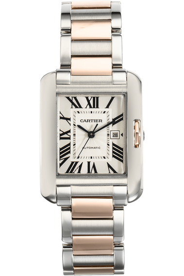 Tank Anglaise Rose Gold and Stainless Steel Automatic