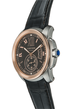 Calibre de Cartier Rose Gold and Stainless Steel Automatic