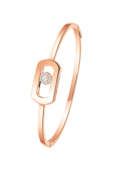 So Move Bangle in Pink Gold Size M