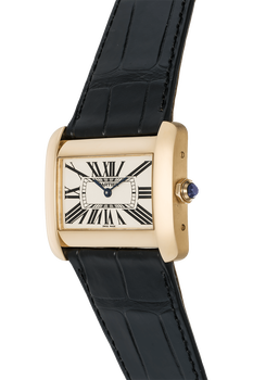 Tank Divan Yellow Gold Quartz