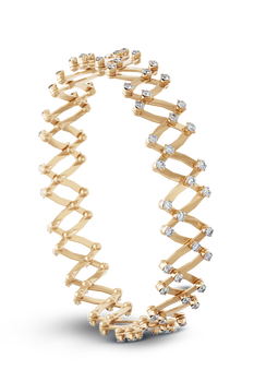 Serafino 1492 Ring Bracelet in Pink Gold
