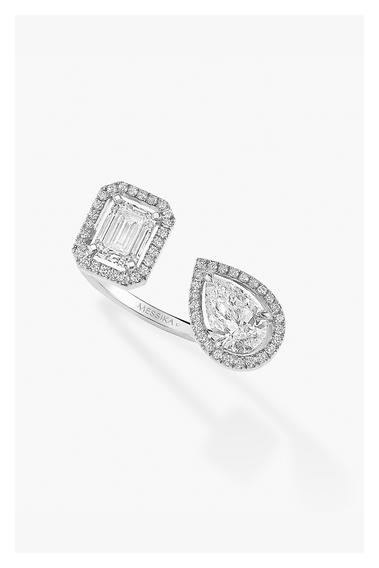 My Twin Toi &amp; Moi Ring in White Gold Size 54