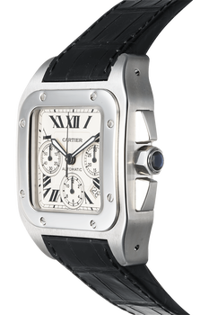 Santos 100 Chronograph Stainless Steel Automatic
