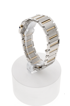 Tank Francaise Yellow Gold and Stainless Steel Quartz