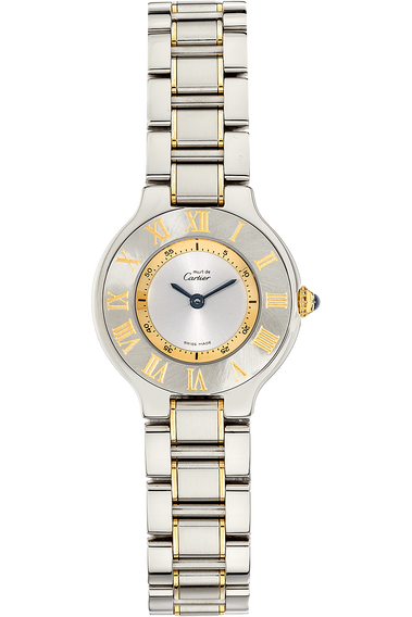Must 21 Yellow Gold Plated and Stainless Steel Quartz