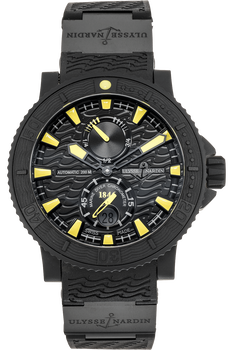 Marine Diver Black Sea Rubber Coated Stainless Steel Automatic