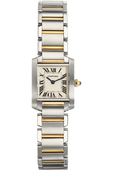 Tank Francaise Yellow Gold and Stainless Steel Quartz