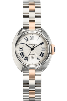 Cle de Cartier Rose Gold and Stainless Steel Automatic
