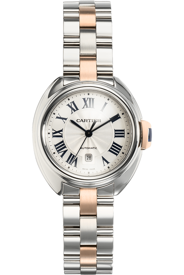 Cle de Cartier Rose Gold and Stainless Steel Automatic