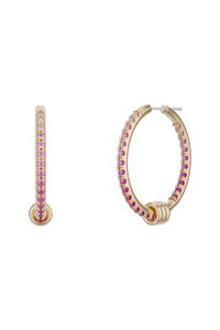 Argo Demi Pink Ombr&eacute; Hoop Earrings