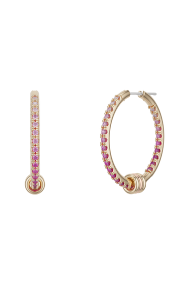 Argo Demi Pink Ombr&eacute; Hoop Earrings