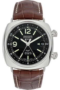 Radiomir GMT Alarm Stainless Steel Automatic