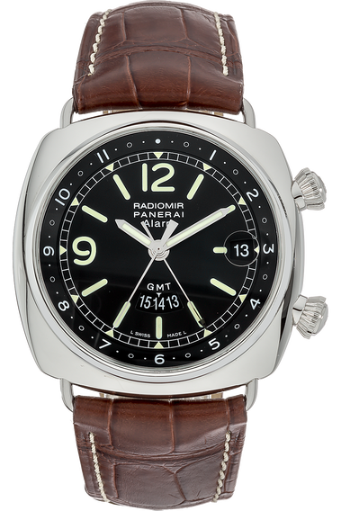 Radiomir GMT Alarm Stainless Steel Automatic