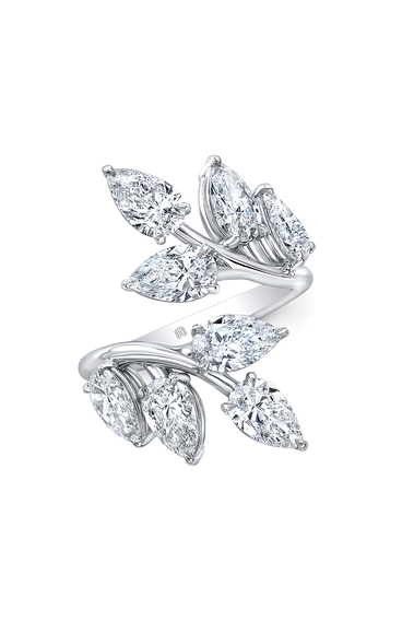 Branch Ring in White Gold