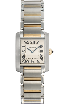 Tank Francaise Yellow Gold and Stainless Steel Quartz