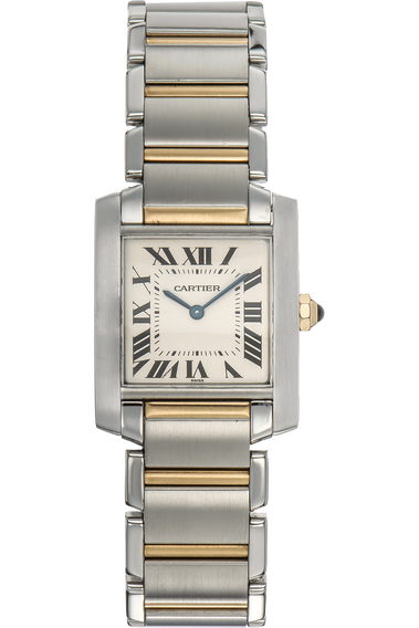 Tank Francaise Yellow Gold and Stainless Steel Quartz