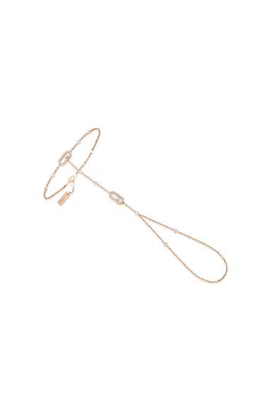 Move Uno Pav&eacute; Bracelet in Pink Gold