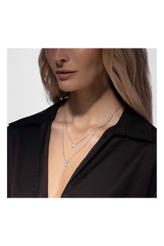 My Twin 2-row Necklace in White Gold