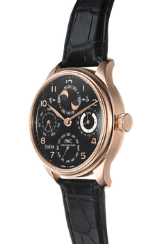 Portuguese Perpetual Calendar Hemisphere Moonphase Rose Gold Automatic