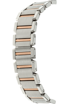 Tank Francaise Rose Gold and Stainless Steel Quartz