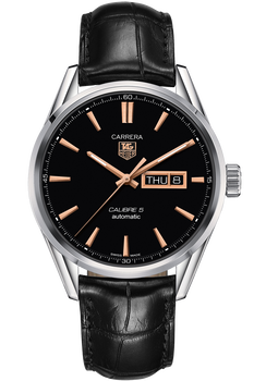 Carrera Calibre 5 Day-Date Rose Gold Accents