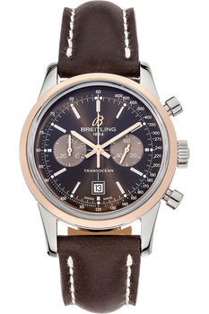Transocean Chronograph Rose Gold and Stainless Steel Automatic