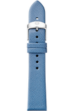 16MM Smokey Blue Thin Saffiano Strap