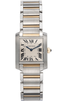 Tank Francaise Yellow Gold and Stainless Steel Quartz