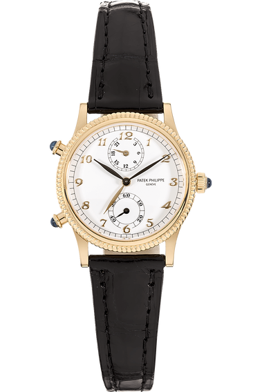Pre Owned Patek Philippe Calatrava Travel Time Reference 4864 Yellow Gold Manual